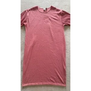 Vintage Jacque & KoKo Womens Plus 22/24 Dusty Rose Crinkle Textured Midi Dress